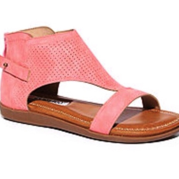 2 Lips Too Shoes - Pink perforated zip sandals